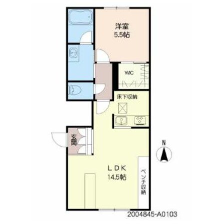 錦ヶ丘住宅前 徒歩5分 1階の物件間取画像